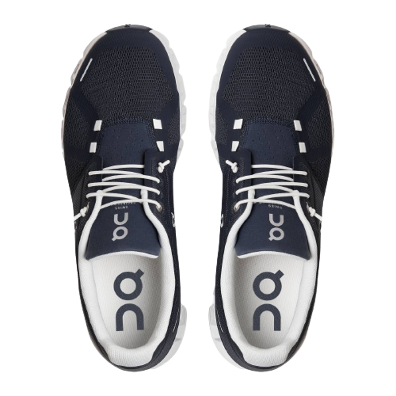 On Cloud 5 Men's Shoes in Midnight/White-5